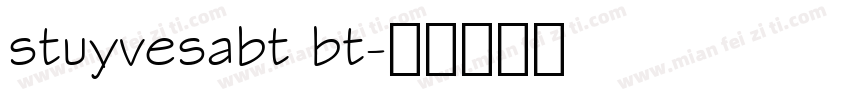 stuyvesabt bt字体转换